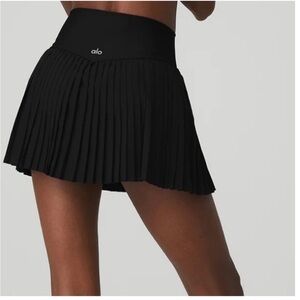 ALO GRAND SLAM TENNIS SKIRT Black Size Medium